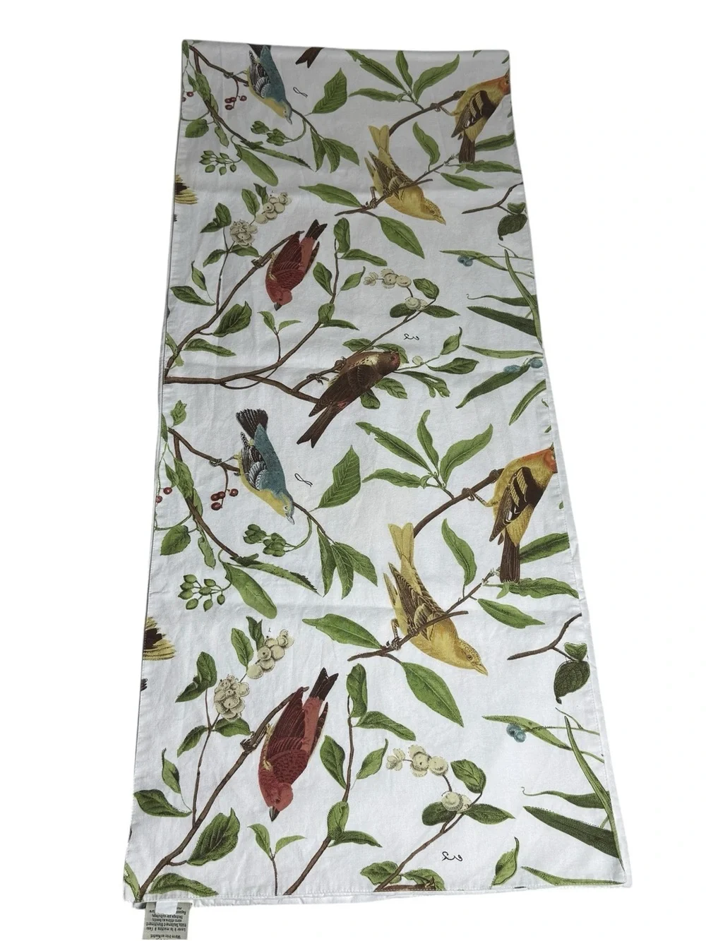 Pottery Barn Spring Sparrow Table Runner Green, Red, Blue, Yellow, Brown **READ
